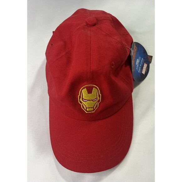 Culturefly Marvel Avengers Ironman Red Strap Back Hat New - Picture 4 of 9